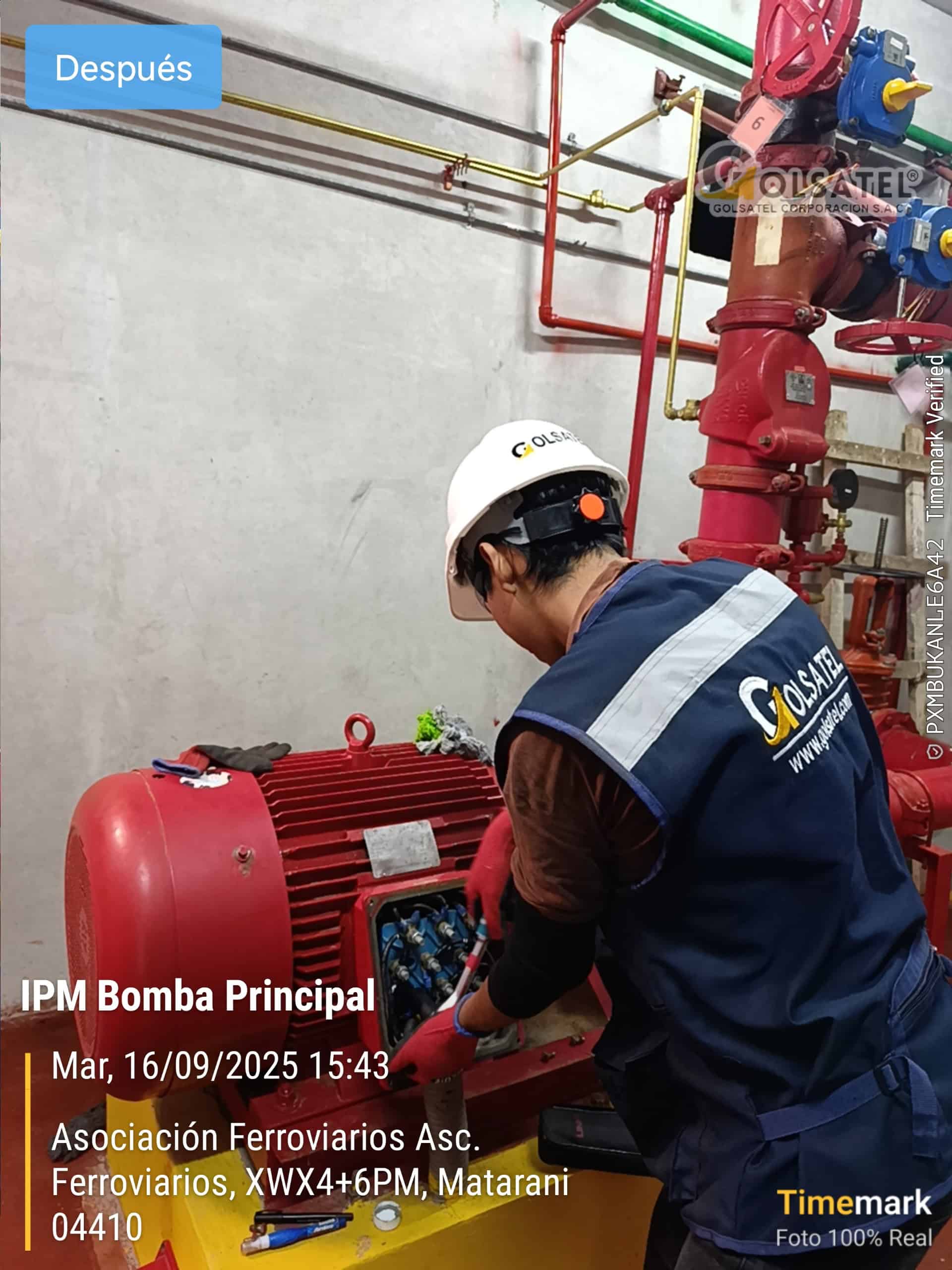 Mantenimiento IPM bomba principal ACI Golsatel